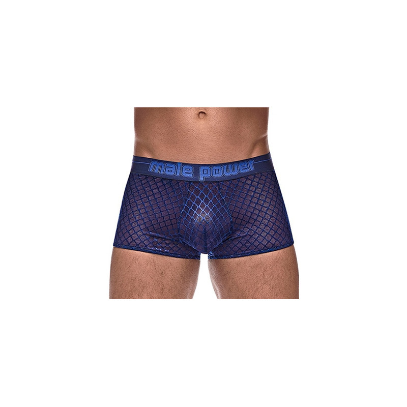 male power Boxer DIAMOND MESH Bleu